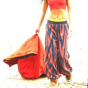 Free People SLOUCHY Baller Animal Print Sweatpants (Size S/P)